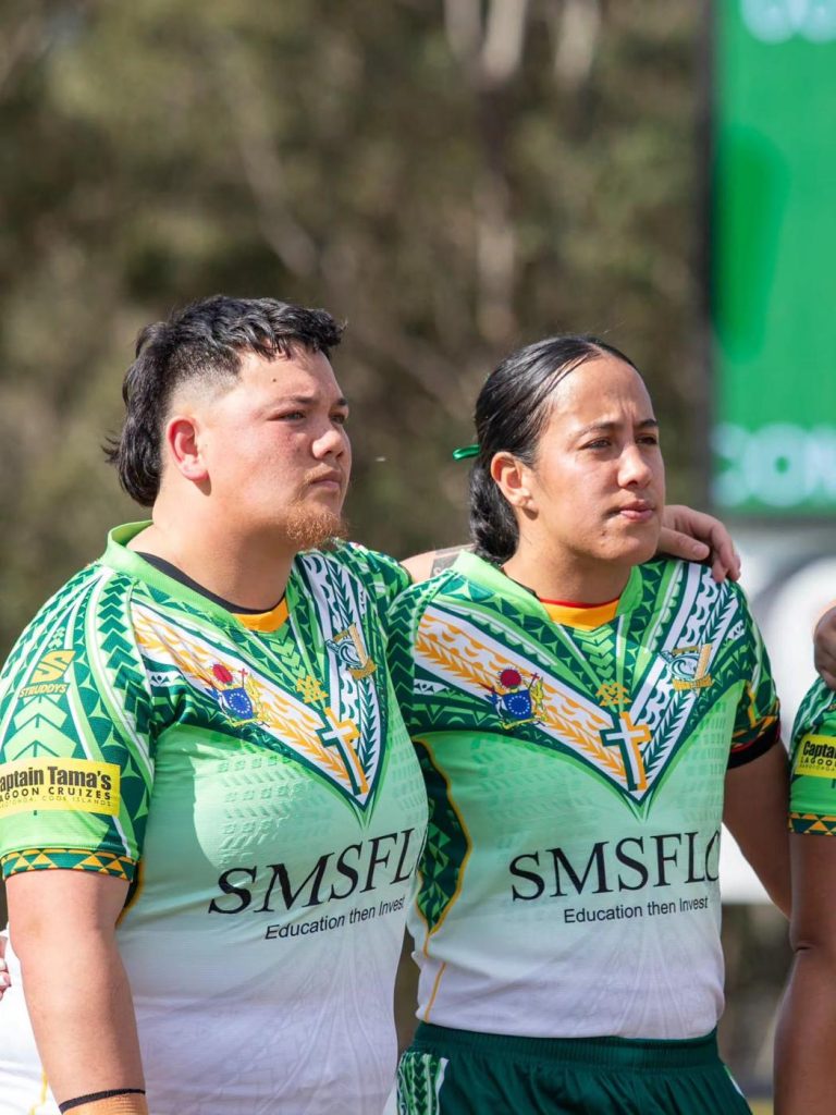Moana players during the anthem